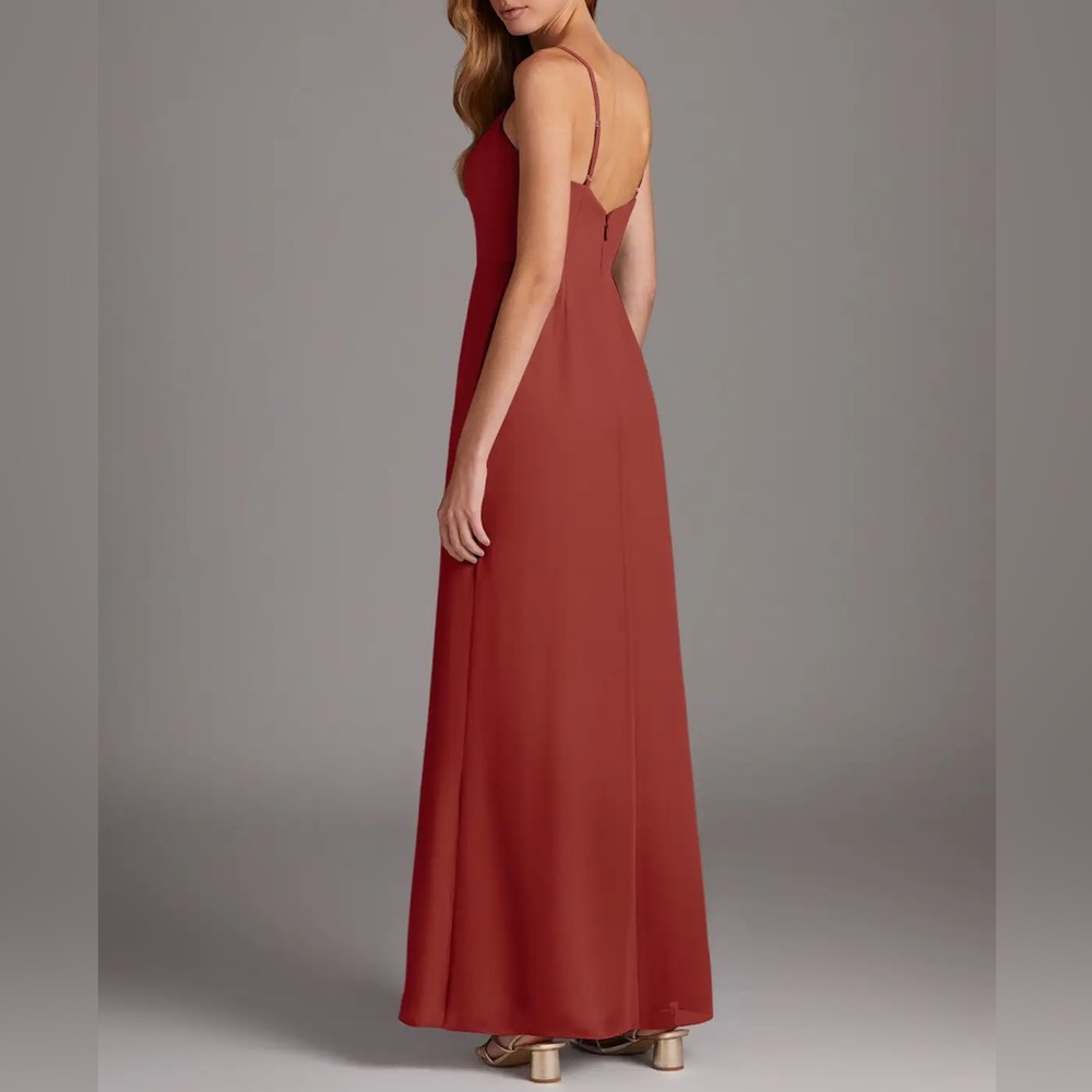 AZAZIE Tayla Chiffon Maxi Dress - Terracotta - Picture 14 of 15